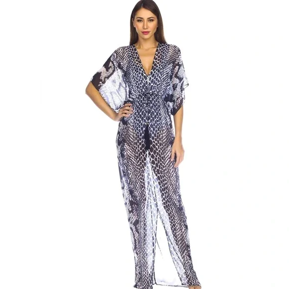 Maxi Beach Dresses | Resort Dresses | Long Party Dresses Coastal Island Wear | Color: Gray/White | Size: One Size | Leorafashion's Closet Maxi Beach Dresses | Resort Dresses | Long Party Dresses Coastal Island Wear | Color: Gray/White | Size: One Size | Leorafashion's Closet